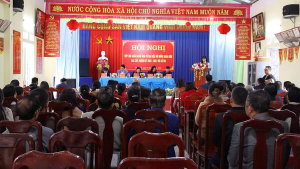 Ứng cử viên đại biểu HĐND tỉnh, HĐND nhiệm kỳ 2026 - 2031 tiếp xúc cử tri vận động bầu cử tại xã Thái Bình