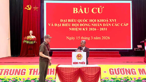 LÃNH ĐẠO XÃ THÁI BÌNH DỰ KHAI MẠC BẦU CỬ ĐẠI BIỂU QUỐC HỘI KHÓA XVI VÀ ĐẠI BIỂU HĐND CÁC CẤP NHIỆM KỲ 2026 – 2031