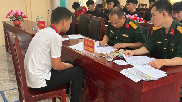 Thái Bình:  100% thanh niên đủ 17 tuổi đăng ký nghĩa vụ quân sự lần đầu năm 2026