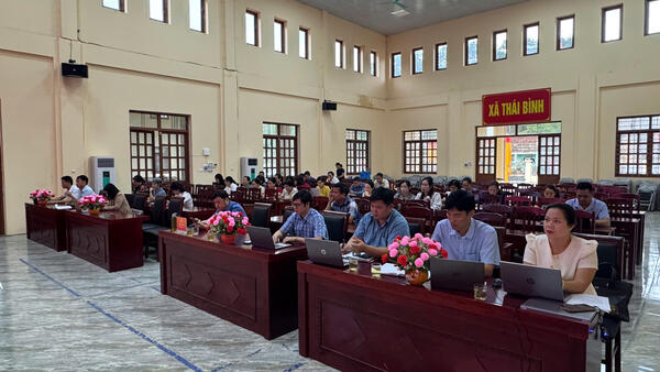 Xã Thái Bình tham gia Hội nghị tập huấn nghiệp vụ trực tuyến về công tác Bảo vệ nền tảng tư tưởng của Đảng trong tình hình mới
