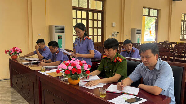 Trực tiếp kiểm sát Thi hành án hình sự tại xã Thái Bình