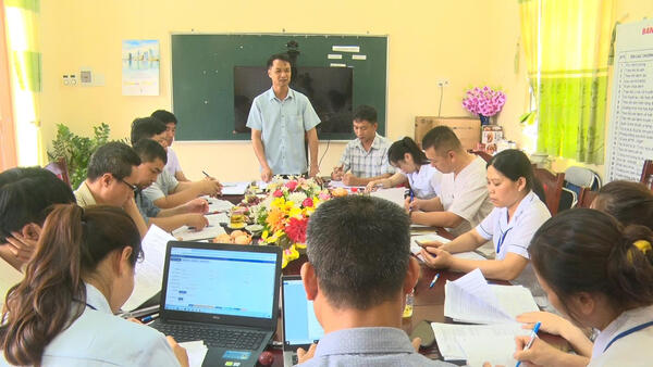 Giám sát chuyên đề công tác khám chữa bệnh và y tế dự phòng tại Trạm y tế xã Thái Bình