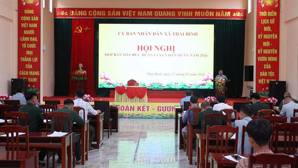 Xã Thái Bình họp Ban Chỉ đạo, Ban Tổ chức huấn luyện Dân quân năm 2026