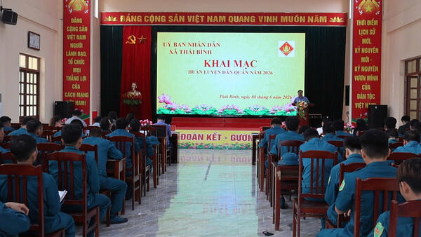 KHAI MẠC HUẤN LUYỆN DÂN QUÂN XÃ THÁI BÌNH NĂM 2026