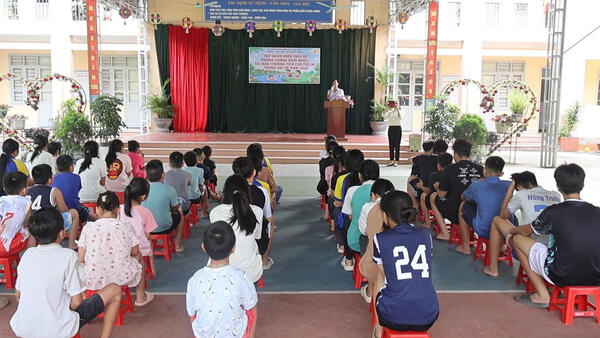 TRUNG TÂM HỌC TẬP CỘNG ĐỒNG XÃ THÁI BÌNH TỔ CHỨC THÀNH CÔNG LỚP TẬP HUẤN KỸ NĂNG PHÒNG, CHỐNG ĐUỐI NƯỚC CHO TRẺ EM DỊP HÈ 2026