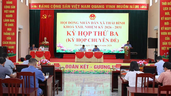 HĐND xã Thái Bình tổ chức Kỳ họp thứ Ba, kỳ họp chuyên đề thông qua Đề án sắp xếp thôn năm 2026