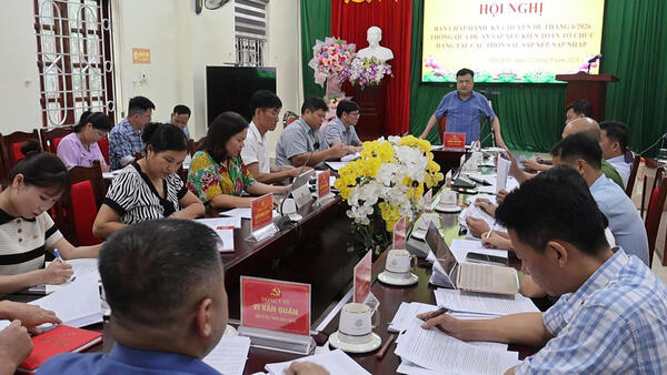 BCH ĐẢNG BỘ XÃ THÁI BÌNH THÔNG QUA ĐỀ ÁN SẮP XẾP, KIỆN TOÀN TỔ CHỨC ĐẢNG TẠI CÁC THÔN SAU SÁP NHẬP