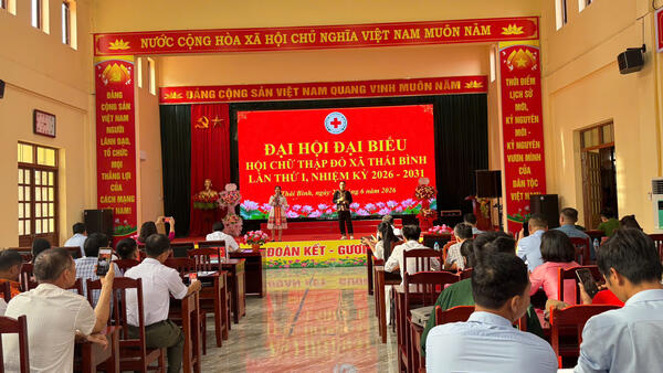 ĐẠI HỘI ĐẠI BIỂU HỘI CHỮ THẬP ĐỎ XÃ THÁI BÌNH LẦN THỨ I, NHIỆM KỲ 2026 - 2031