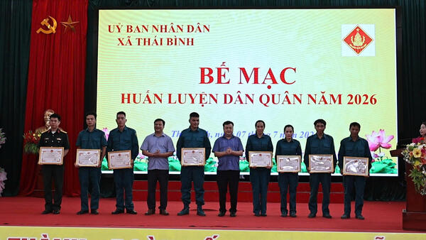 Bế mạc công tác huấn luyện dân quân năm 2026