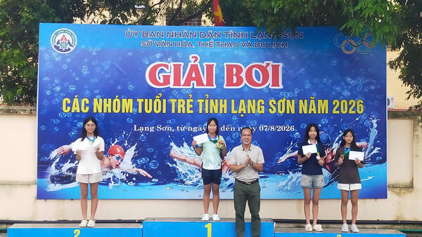 VINH DANH ĐOÀN VẬN ĐỘNG VIÊN XÃ THÁI BÌNH THAM GIA GIẢI BƠI CÁC NHÓM TUỔI TRẺ TỈNH LẠNG SƠN NĂM 2026