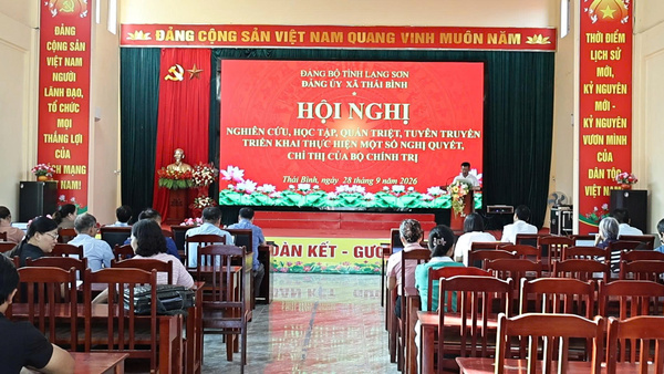 Đảng ủy xã Thái Bình tổ chức Hội nghị Báo cáo viên nghiên cứu, học tập, quán triệt, tuyên truyền và triển khai thực hiện một số Nghị quyết, Chỉ thị của Bộ Chính trị