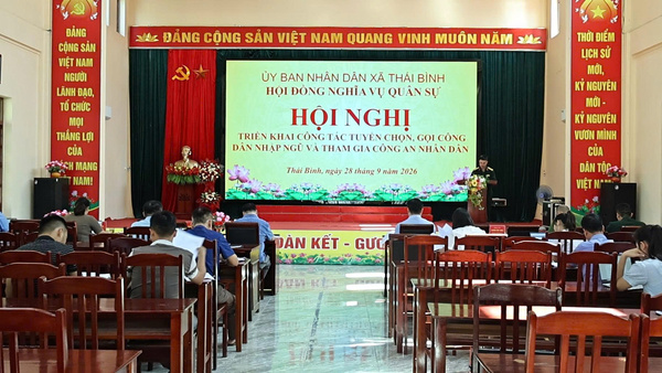 Hội đồng Nghĩa vụ quân sự xã Thái Bình triển khai công tác tuyển chọn, gọi công dân nhập ngũ năm 2027
