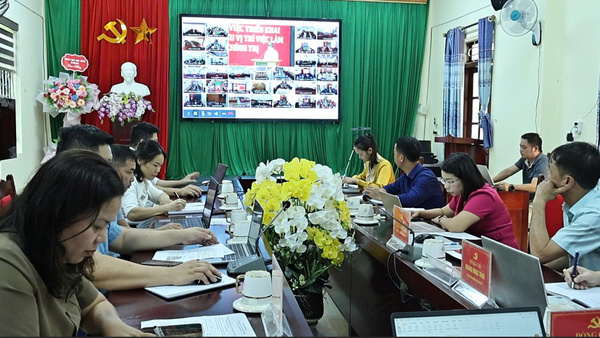 Xã Thái Bình tham dự Hội nghị trực tuyến về triển khai xây dựng cơ sở dữ liệu vị trí việc làm